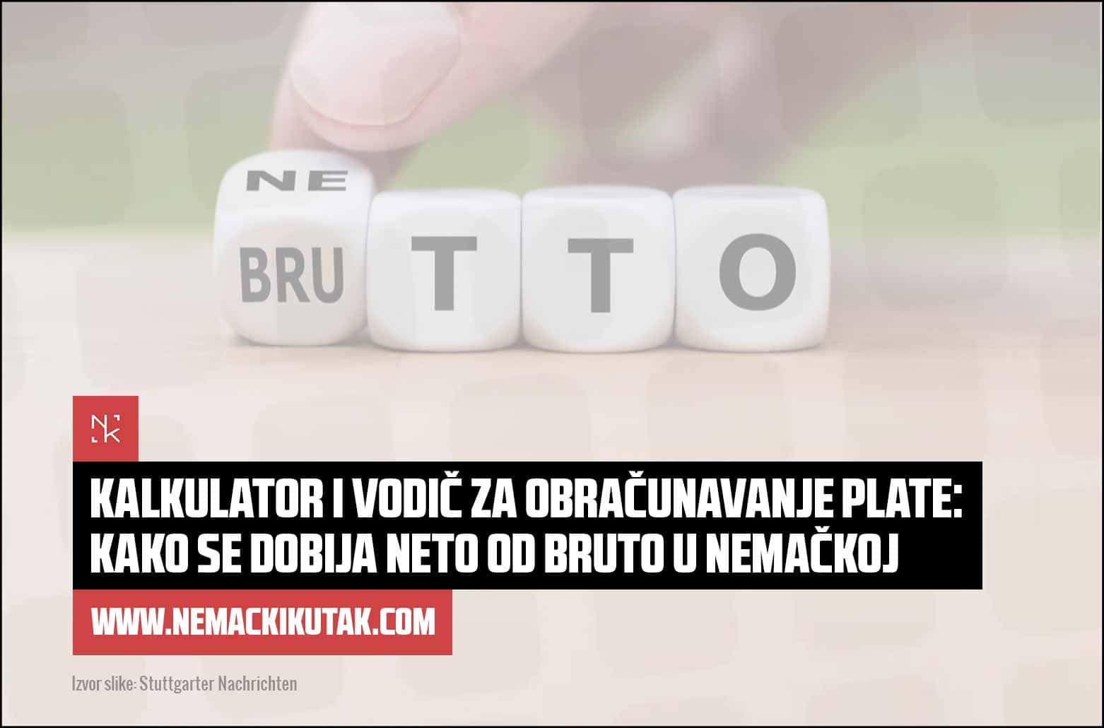 Kalkulator i vodič za obračunavanje plate: kako se dobija neto od bruto u Nemačkoj
